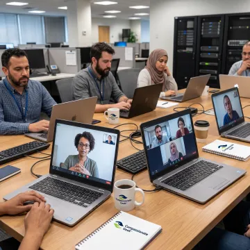Support team practicing empathetic customer communication