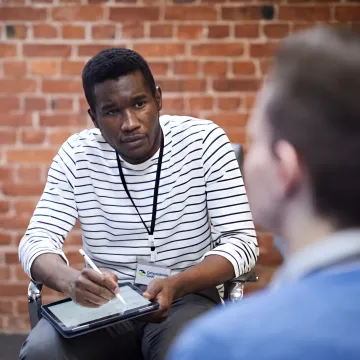 IT professional practicing active listening