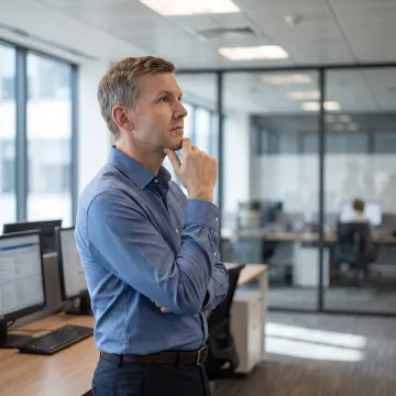 IT professional communicating with a client
