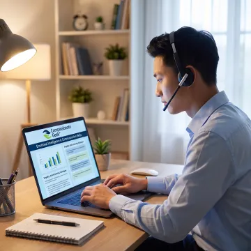 IT professional practicing customer communication skills