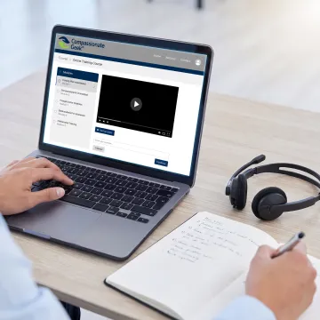 IT professional learning customer service skills online