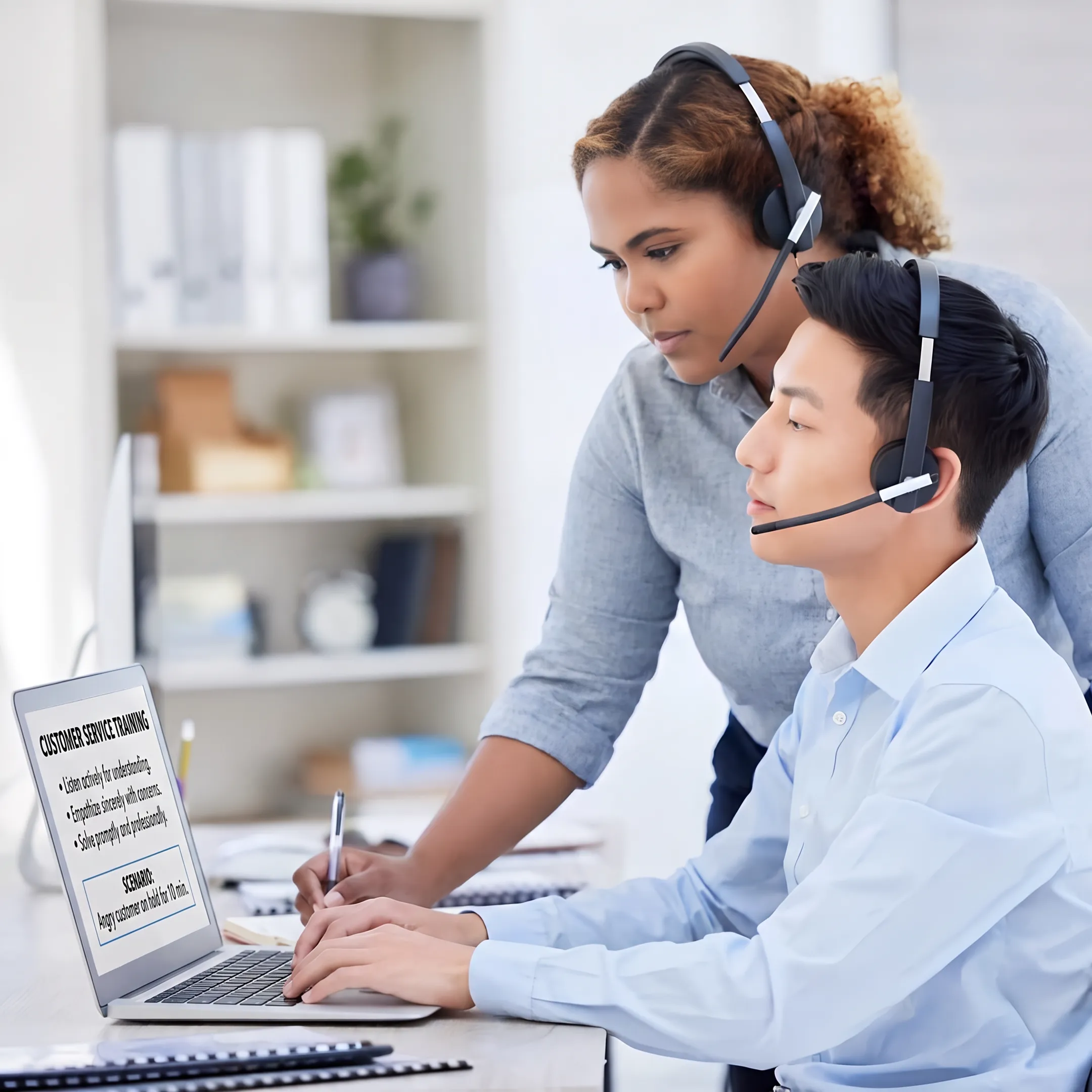 IT professional learning customer service communication techniques online