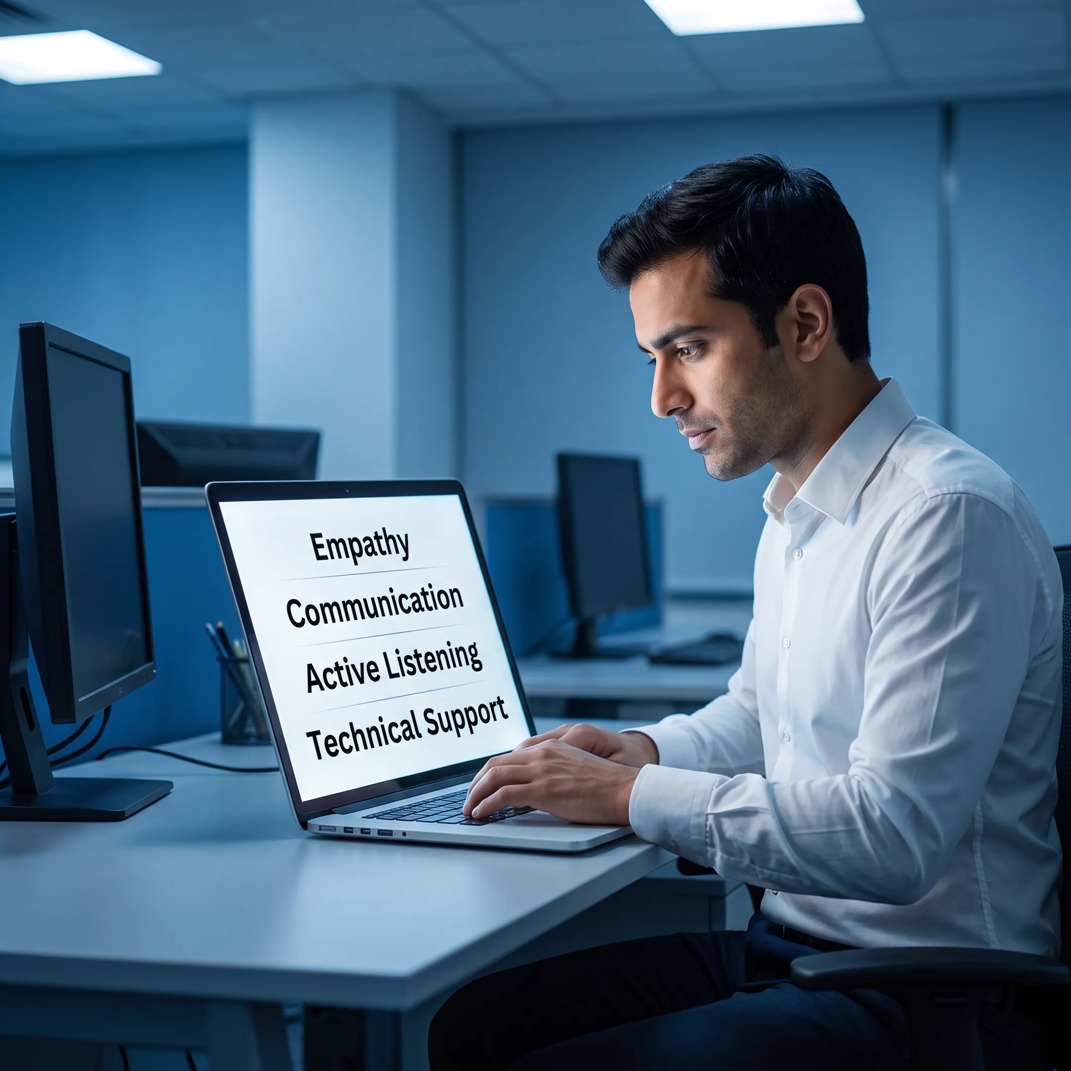 IT professional learning customer service skills online