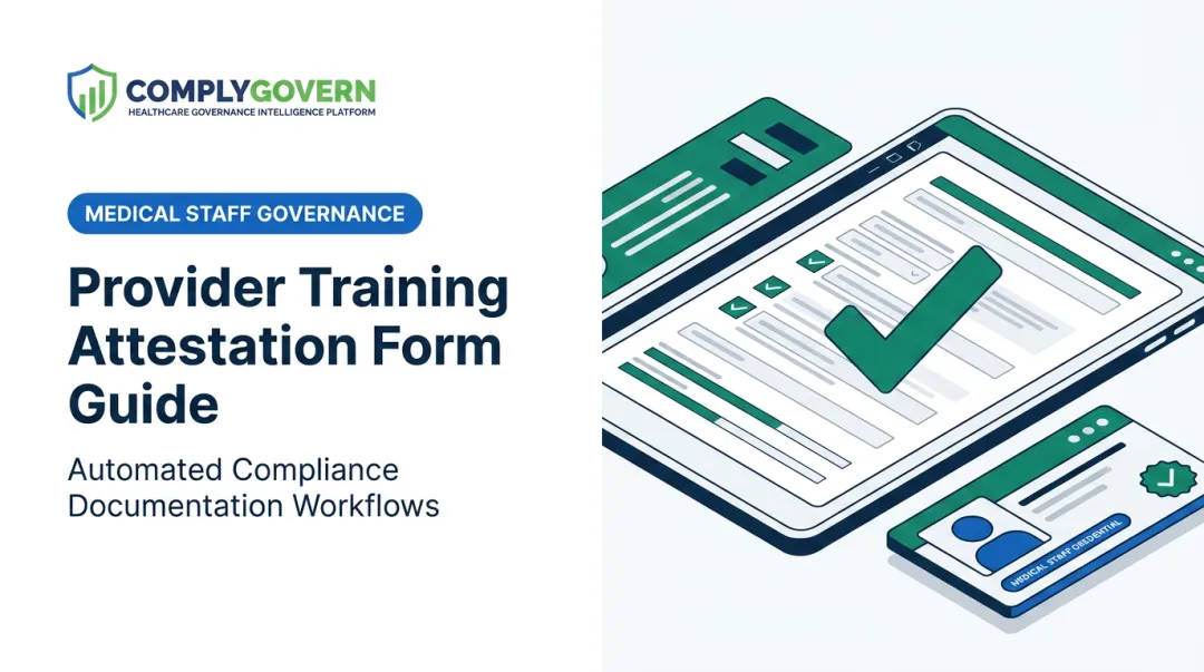 Provider Training Attestation Form Guide