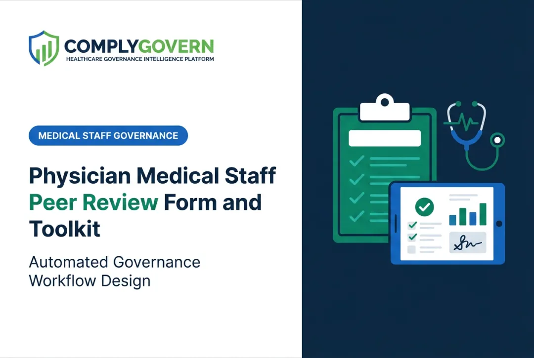 Physician Medical Staff Peer Review Form and Toolkit