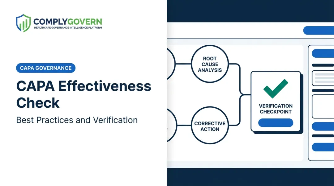 CAPA Effectiveness Check: Best Practices and Verification