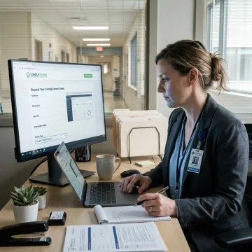 Healthcare compliance platform demo request form