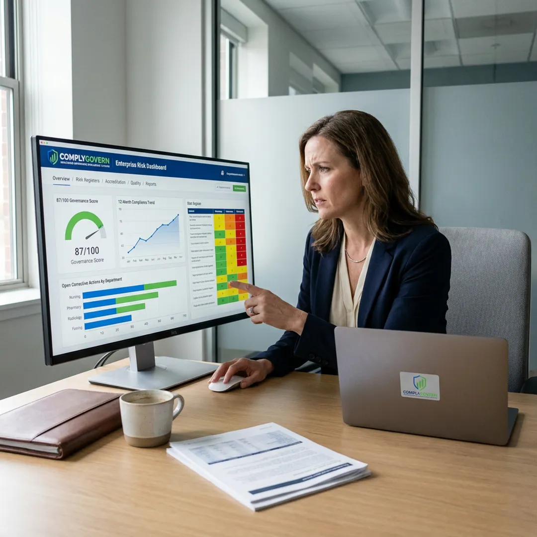 Healthcare risk analytics dashboard