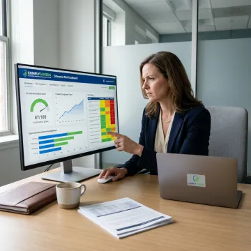Healthcare risk analytics dashboard