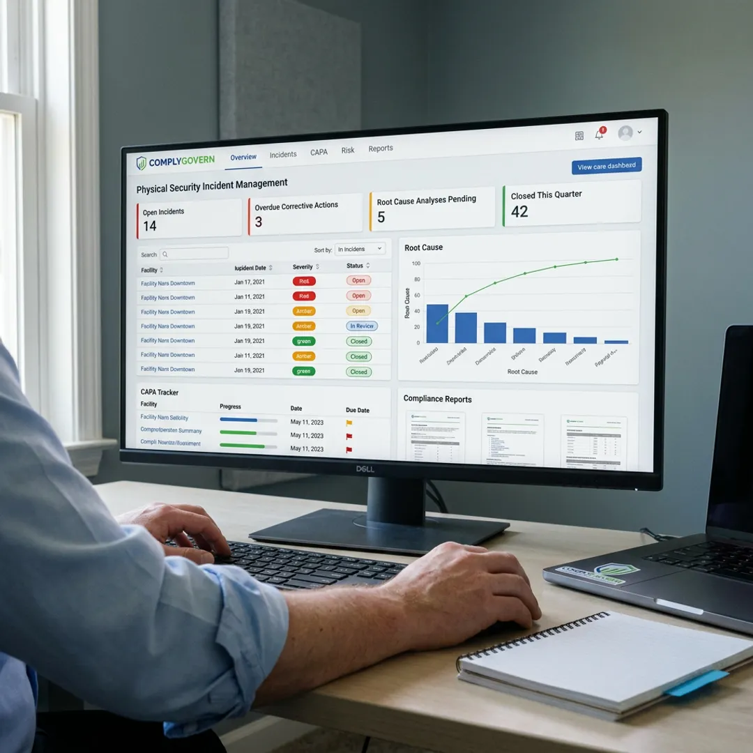 Physical Security Incident & Corrective Action Management Software Services
