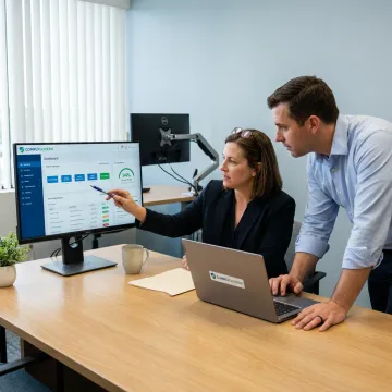 Healthcare policy workflow dashboard
