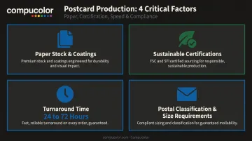 4 key production factors for choosing a postcard printing partner