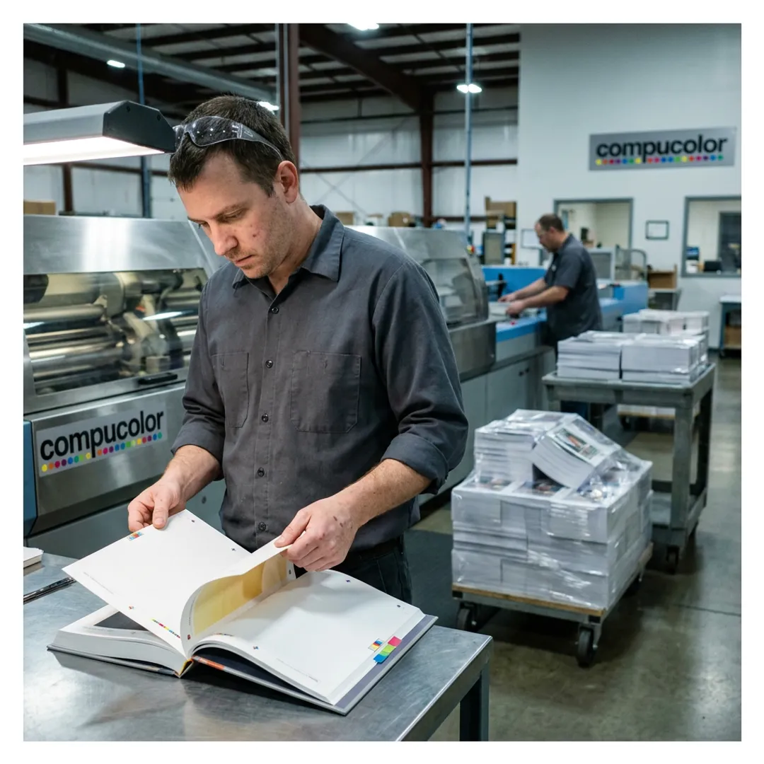 Book printing production workflow