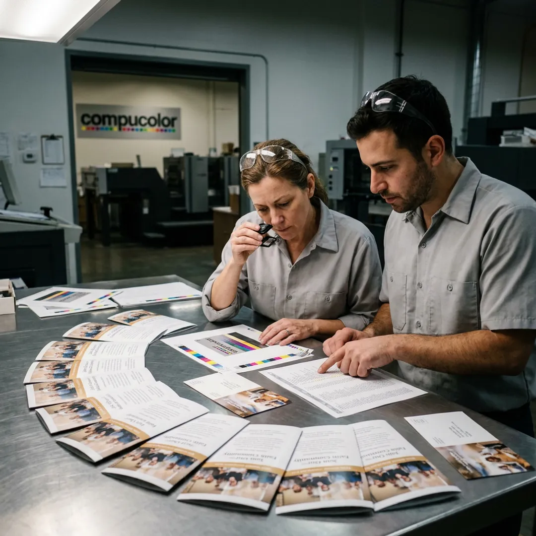Direct mail production process for church outreach