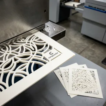 Precision paper die cutting workflow