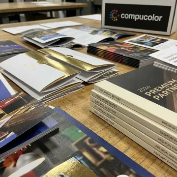 Printed marketing materials with premium finishes