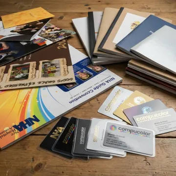 Finished printed marketing materials