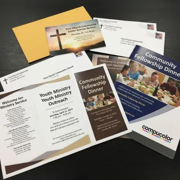 Church direct mail marketing materials