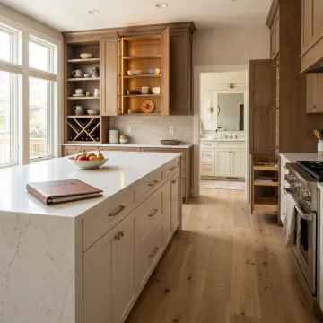 Custom kitchen and bathroom cabinetry remodel