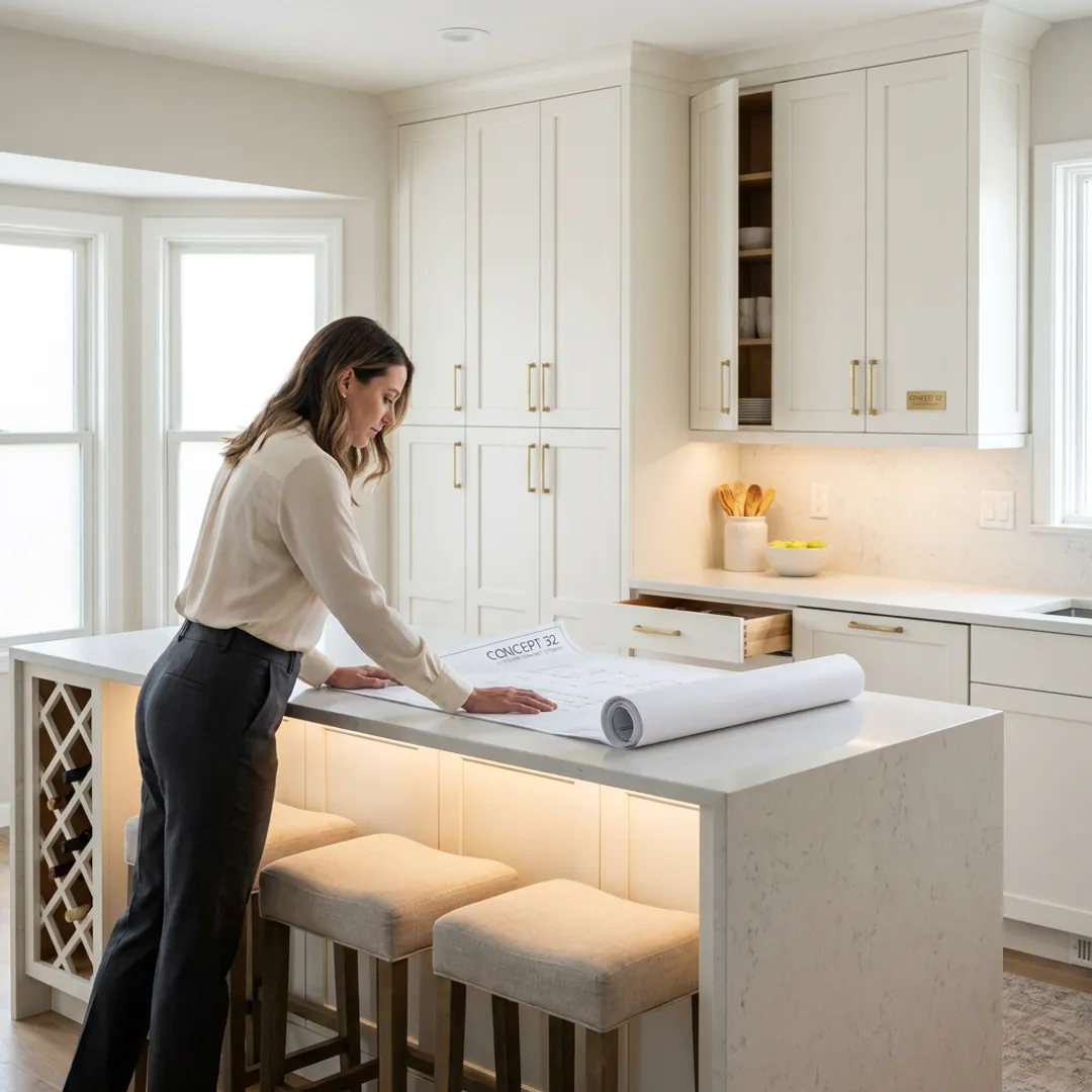 Custom kitchen remodeling in Westminster home