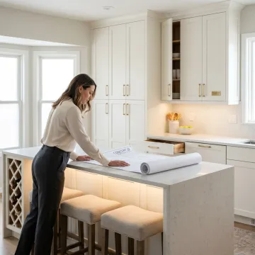 Custom kitchen remodeling in Westminster home
