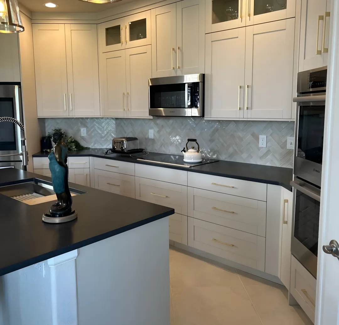 Luxury kitchen with custom cabinetry