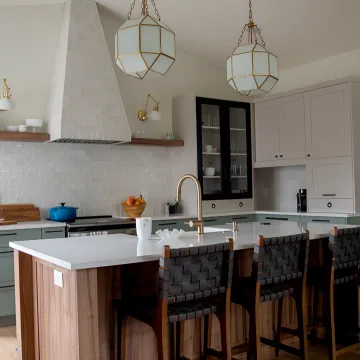 Premium custom kitchen cabinets and island