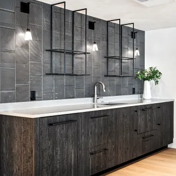 Custom home bar cabinet design consultation