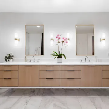 Custom bathroom vanity design process