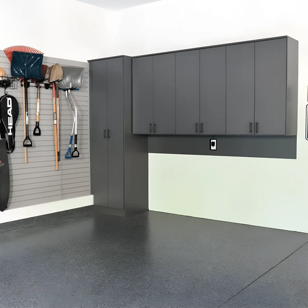 Designer planning garage storage cabinets