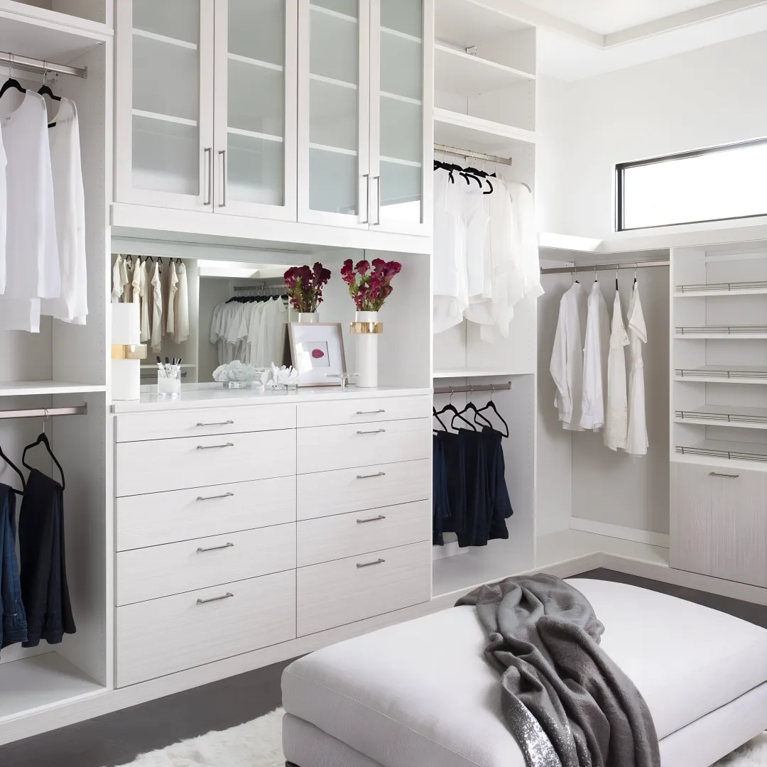 Designer reviewing commercial cabinetry plans