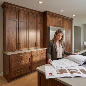 Custom cabinetry installation in a modern home