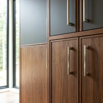 Custom kitchen cabinet doors in a modern kitchen