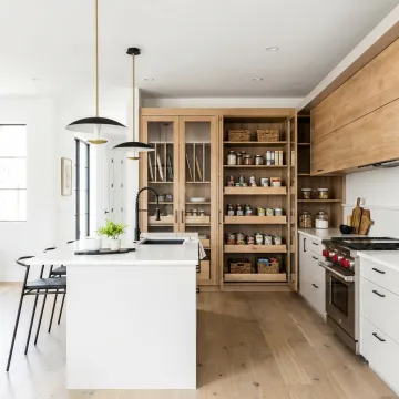 Custom kitchen remodel with island and cabinetry