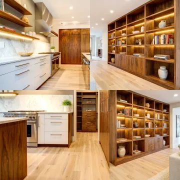 Custom cabinetry in a modern home interior