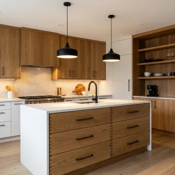 Custom cabinetry in a modern home