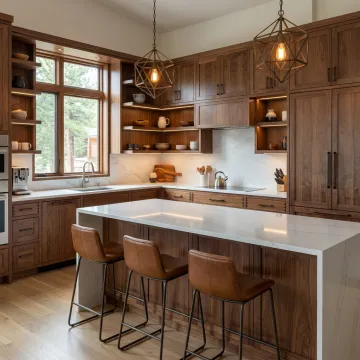 Custom cabinetry installed in a modern home