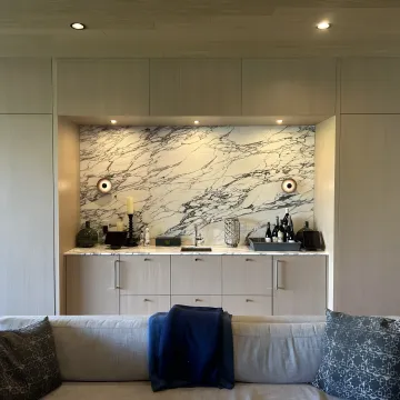 Custom Living Room Built-In Alcove Units