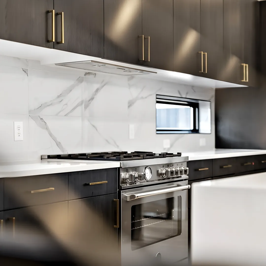 Custom kitchen cabinet doors in a modern kitchen