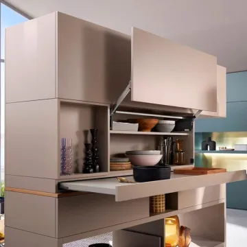 Custom Cabinets with Soft-Close Lift-Up Doors