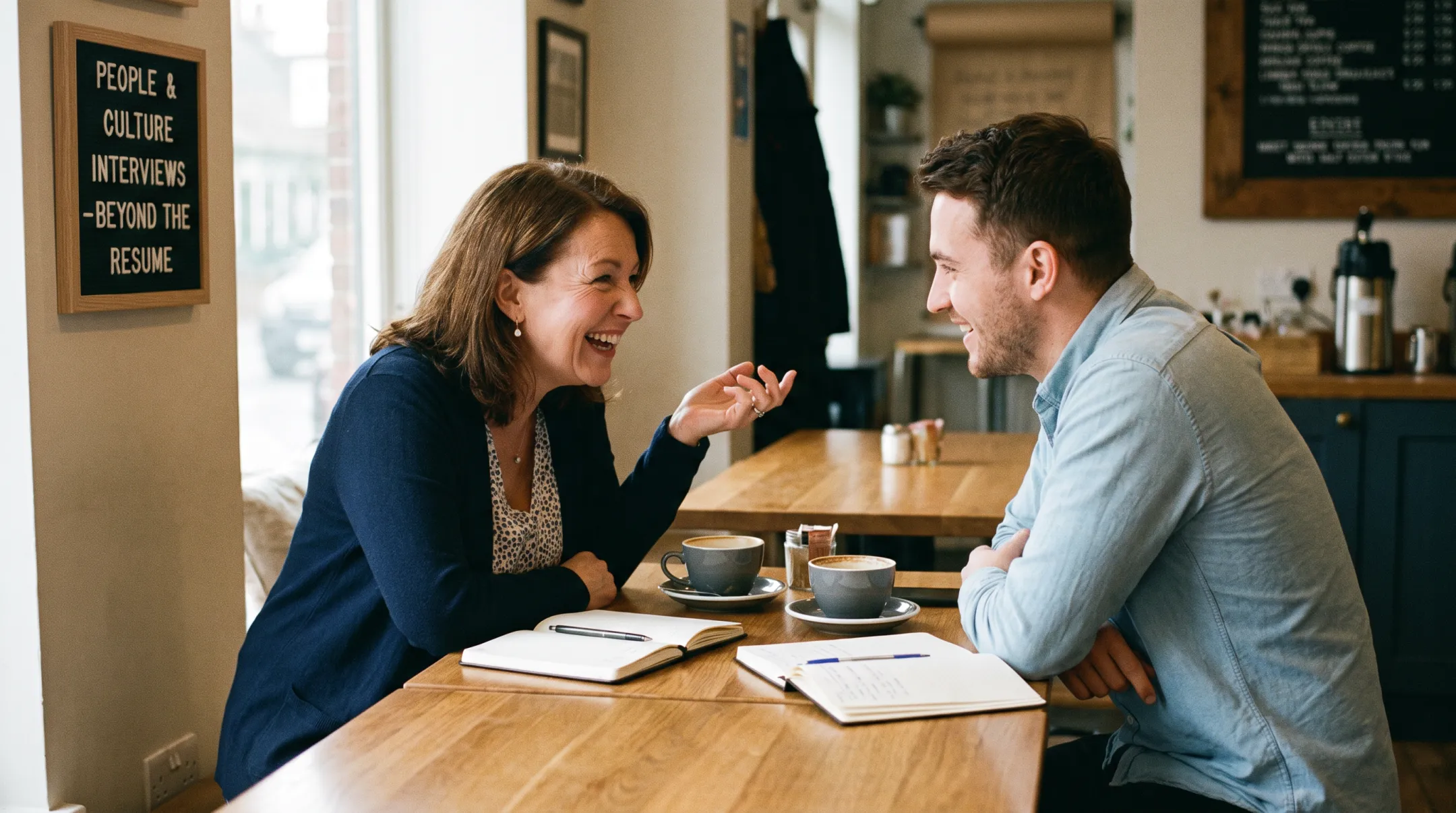 Staffing agency recruiter evaluating candidate fit and workplace culture