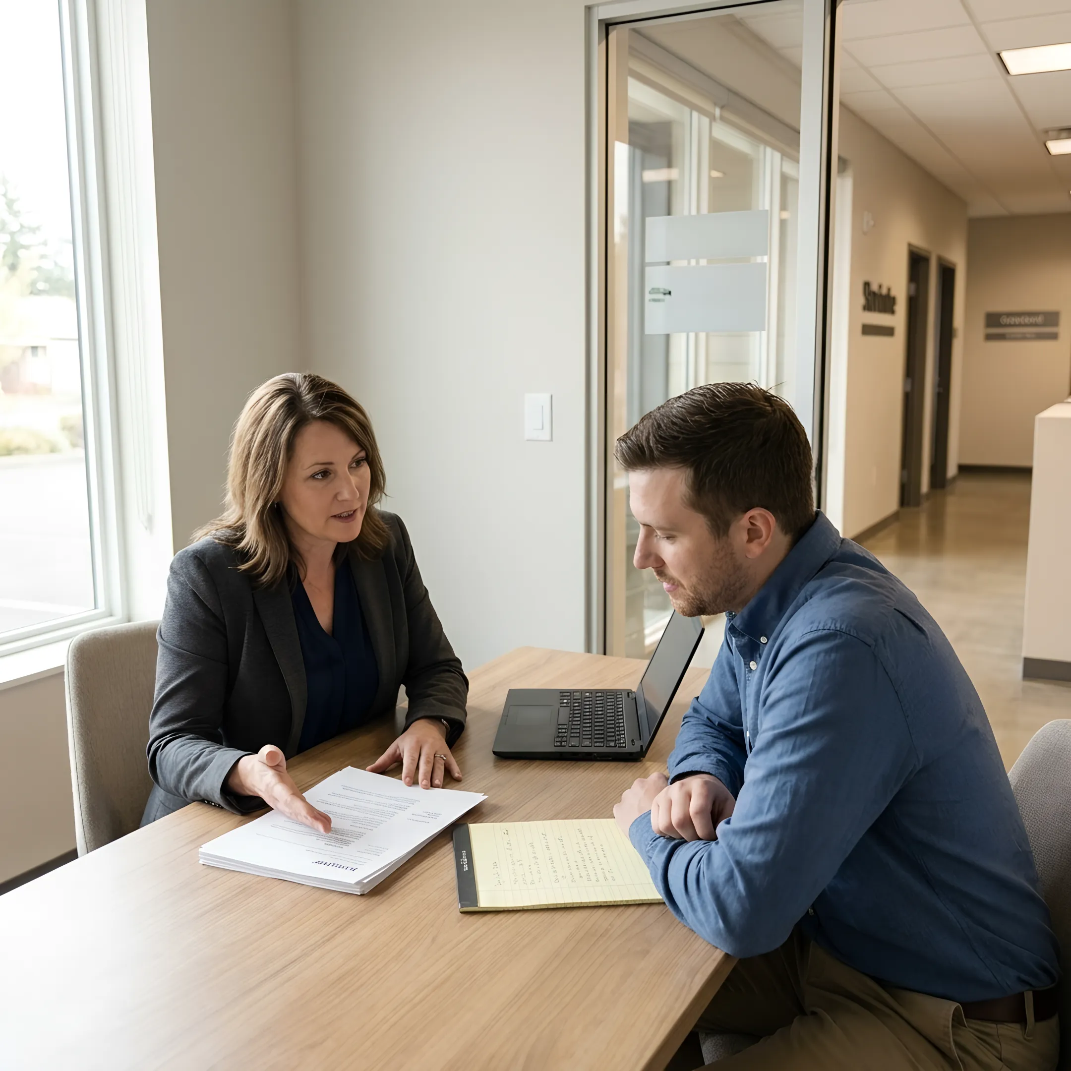 Recruiter interviewing a candidate