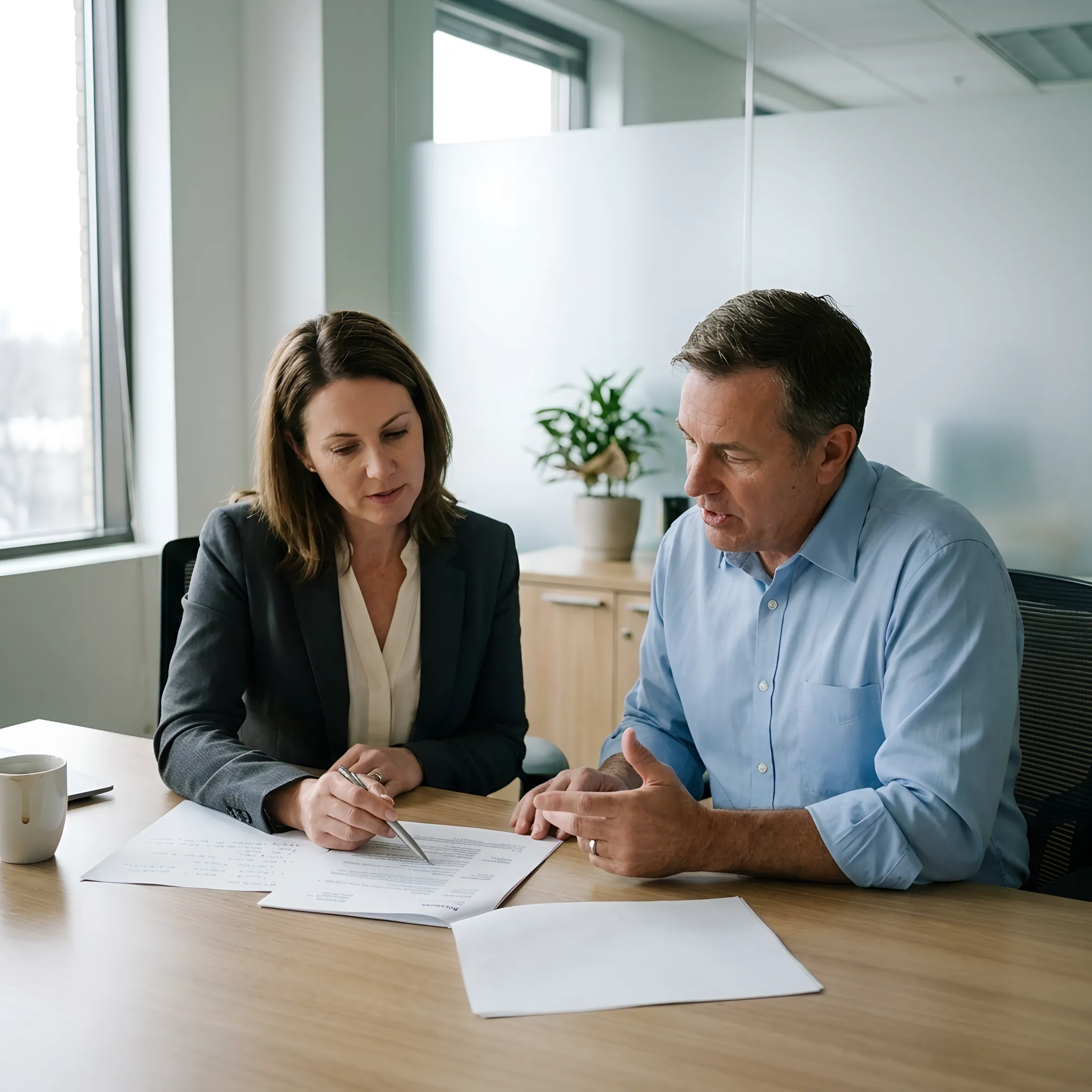 Recruiter reviewing qualified candidate profiles
