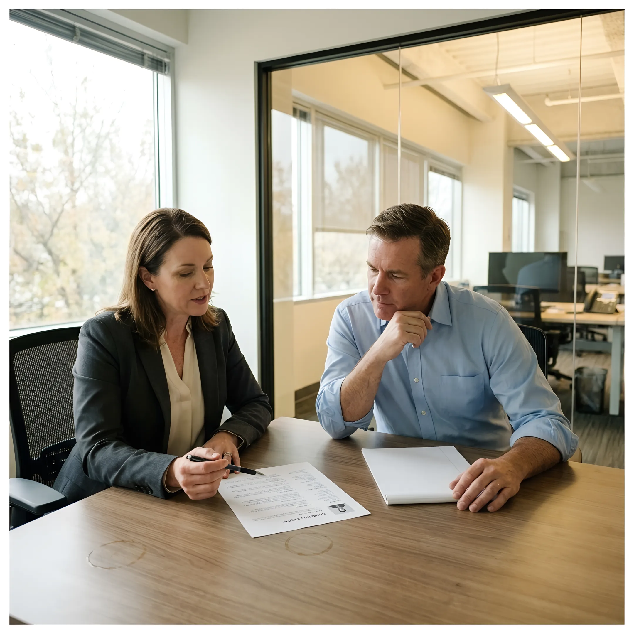 Recruiter reviewing candidate profile