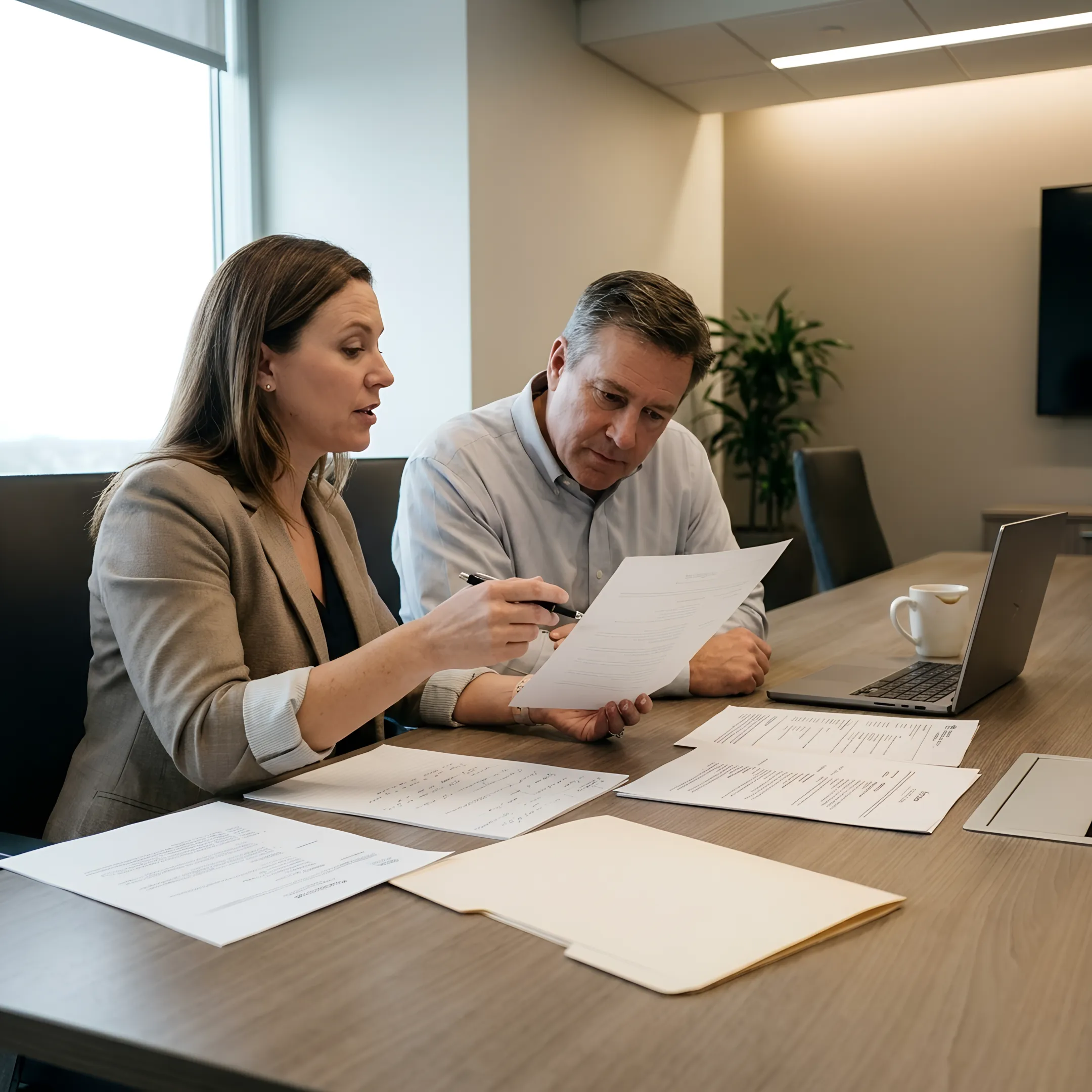 Recruiter reviewing candidate profiles