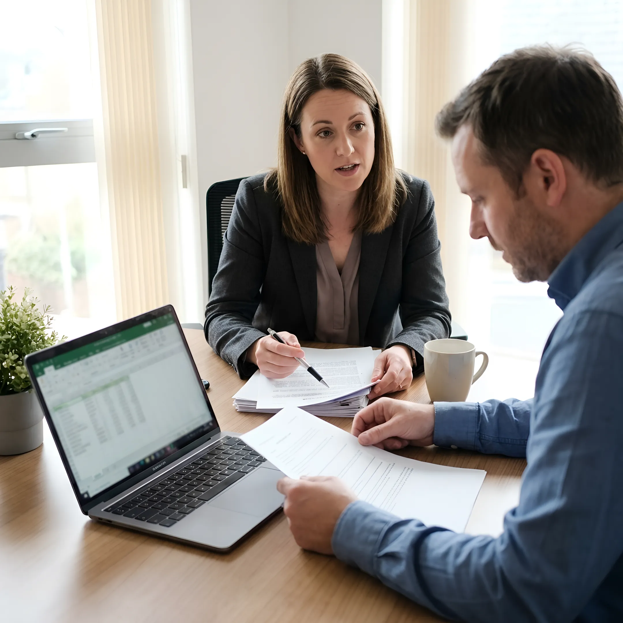 IT recruiter discussing a candidate shortlist