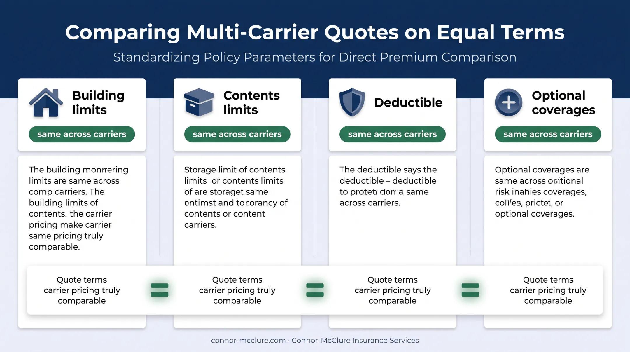 Apples-to-apples private flood insurance quote comparison criteria