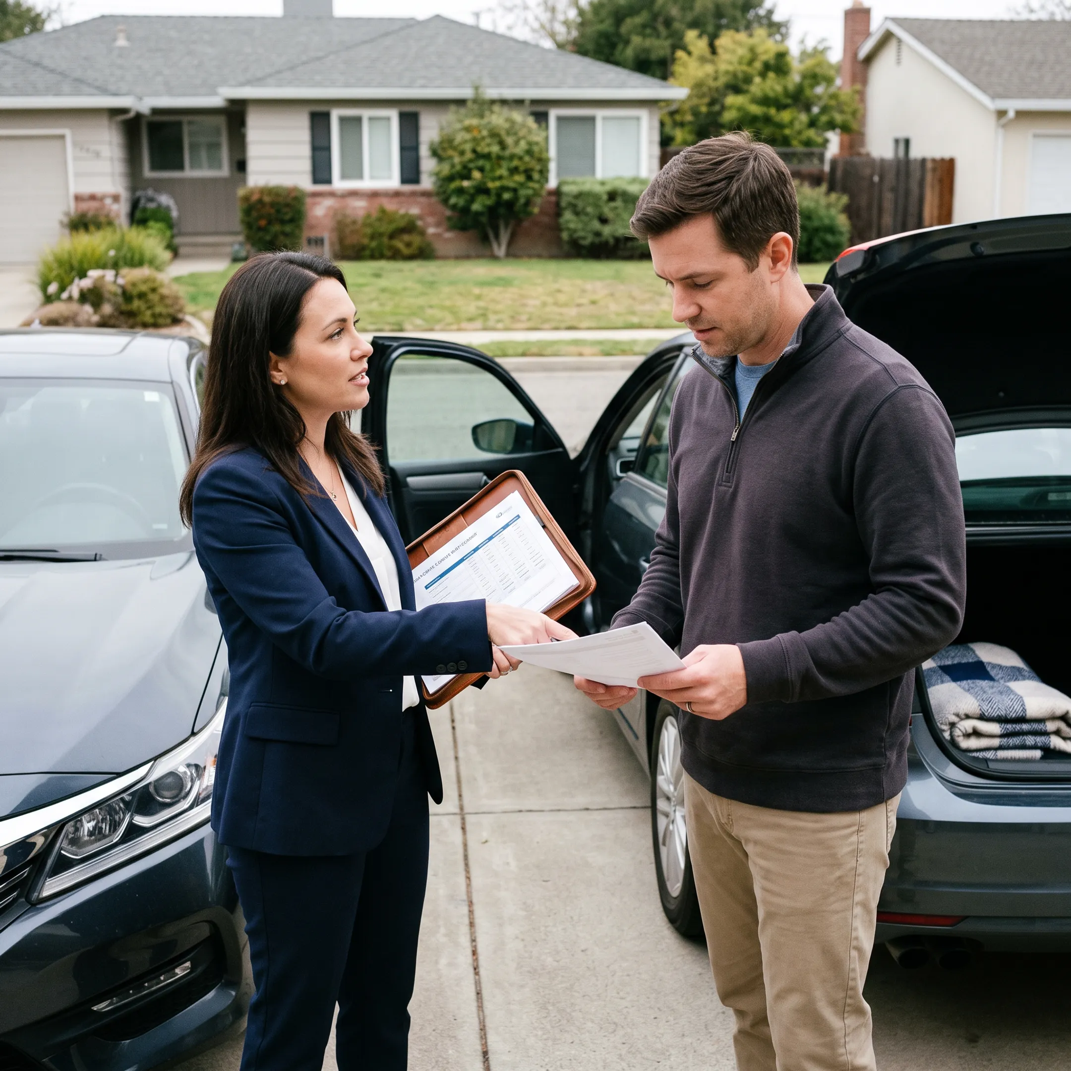 Agent explaining personalized auto insurance coverage to a Colorado customer