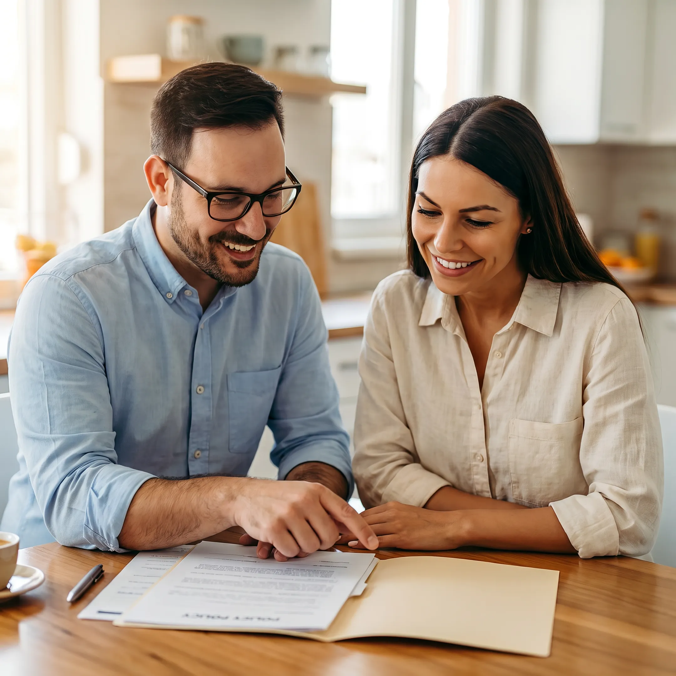 Insurance professional explaining manufactured home coverage to a Florida homeowner