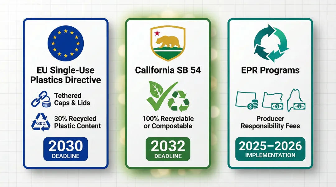Three key beverage packaging sustainability regulations affecting brands in 2025